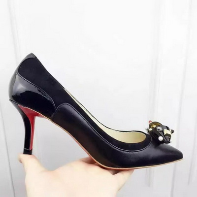 Christian Louboutin Shallow mouth kitten heel Shoes Women--007